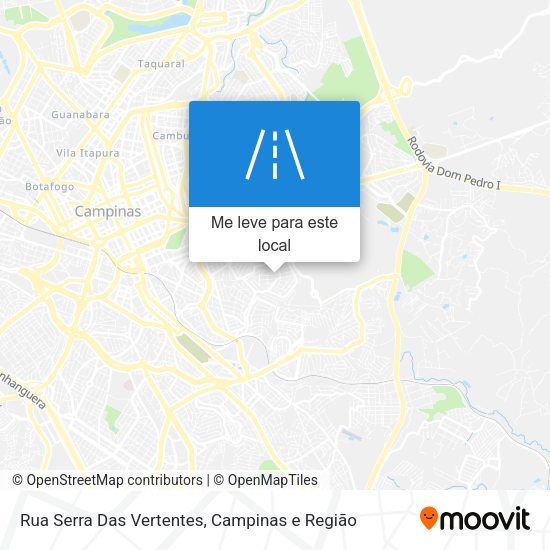 Rua Serra Das Vertentes mapa