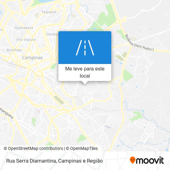 Rua Serra Diamantina mapa