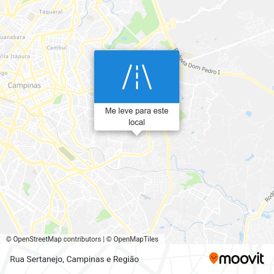 Rua Sertanejo mapa