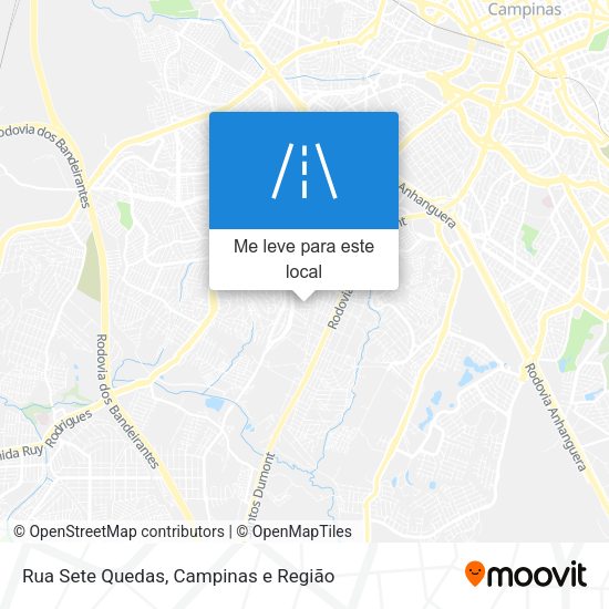 Rua Sete Quedas mapa