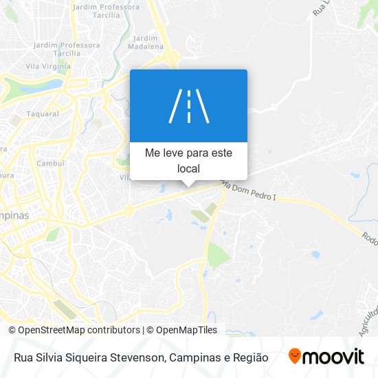 Rua Silvia Siqueira Stevenson mapa