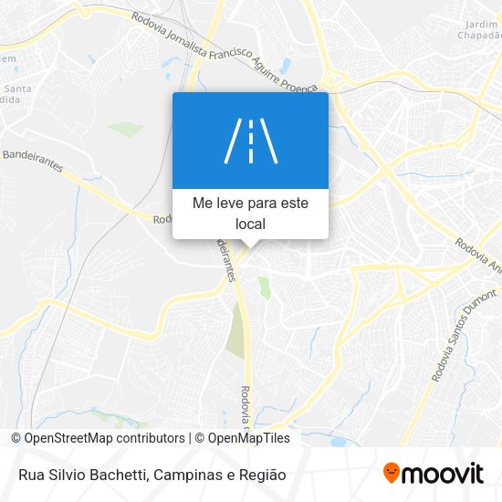 Rua Silvio Bachetti mapa