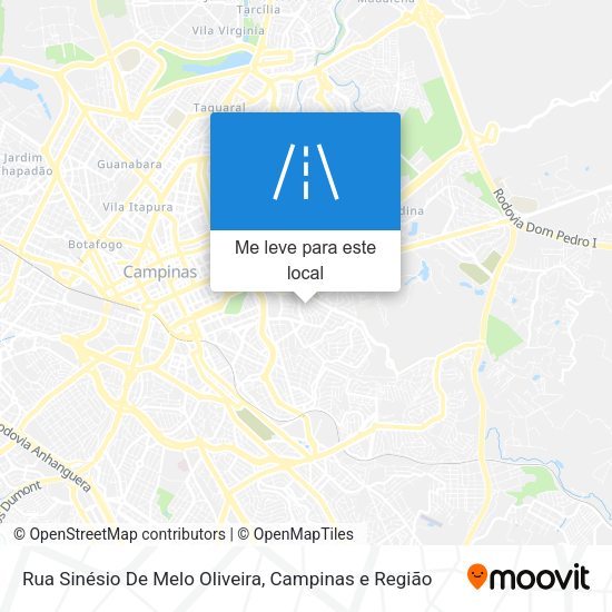 Rua Sinésio De Melo Oliveira mapa