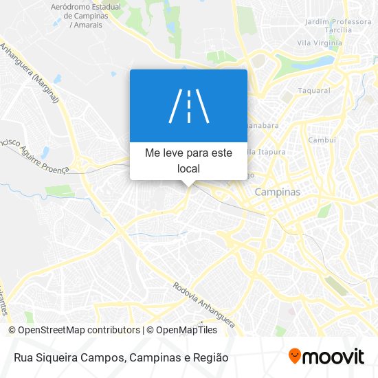 Rua Siqueira Campos mapa