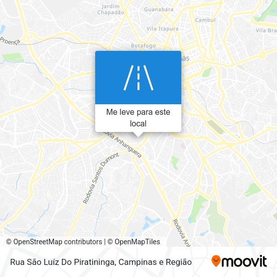Rua São Luíz Do Piratininga mapa