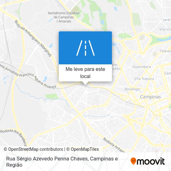Rua Sérgio Azevedo Penna Chaves mapa
