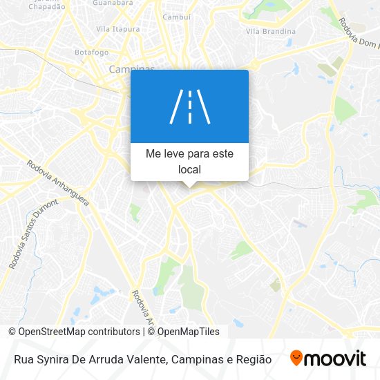 Rua Synira De Arruda Valente mapa