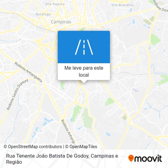 Rua Tenente João Batista De Godoy mapa