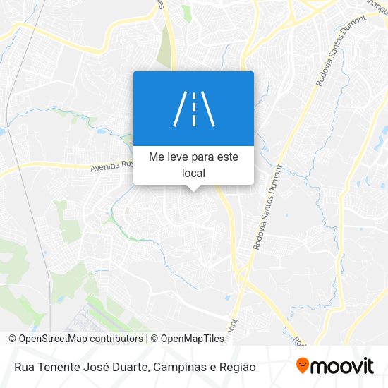 Rua Tenente José Duarte mapa