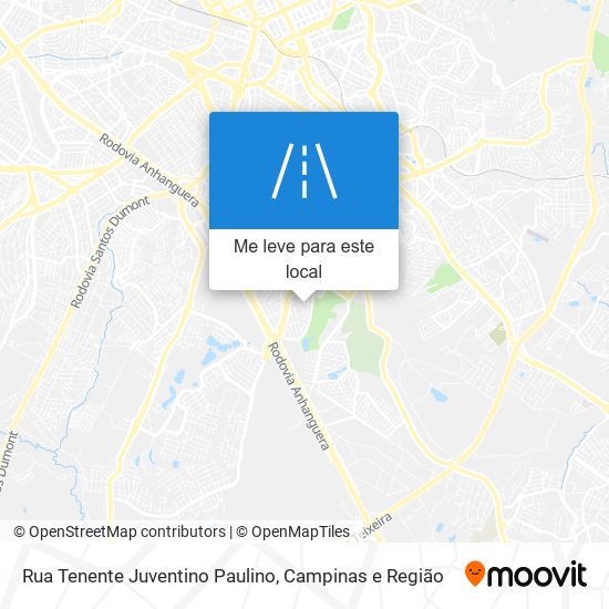 Rua Tenente Juventino Paulino mapa