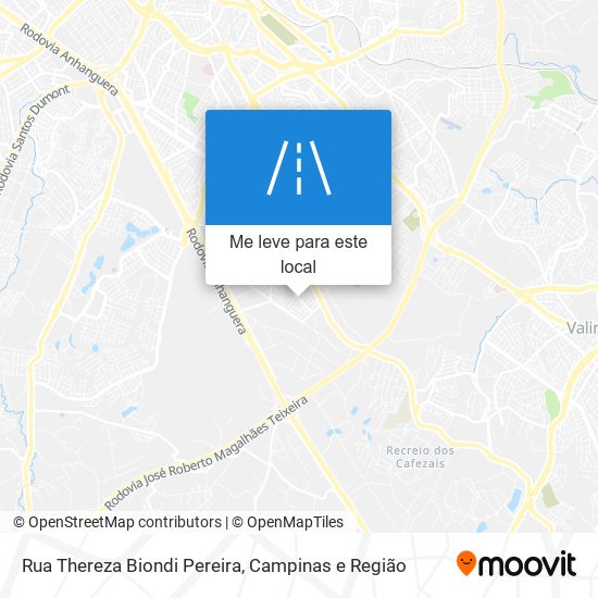 Rua Thereza Biondi Pereira mapa