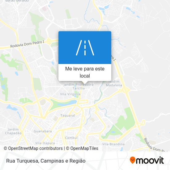 Rua Turquesa mapa