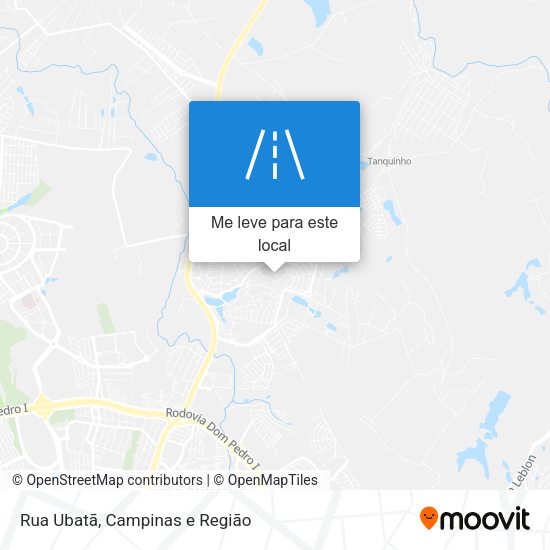 Rua Ubatã mapa