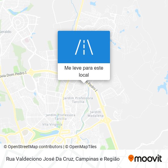 Rua Valdeciono José Da Cruz mapa