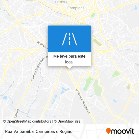Rua Valparaíba mapa