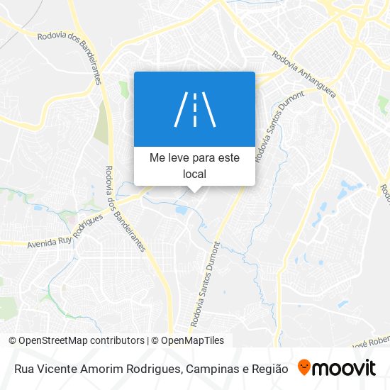 Rua Vicente Amorim Rodrigues mapa