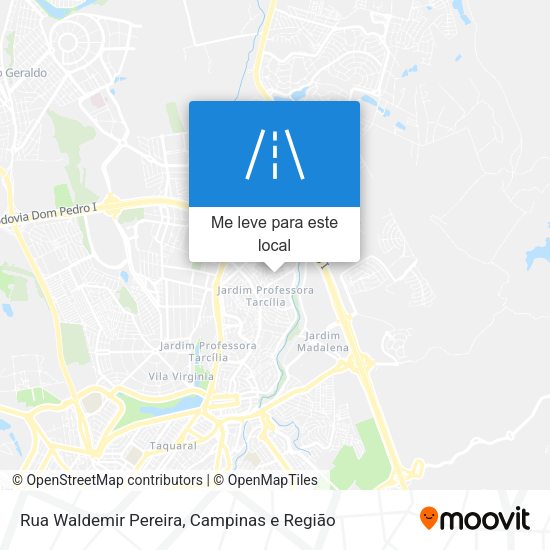 Rua Waldemir Pereira mapa