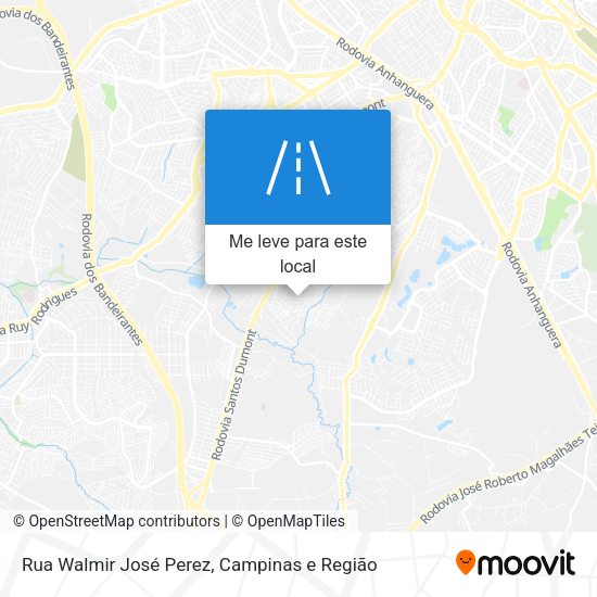 Rua Walmir José Perez mapa