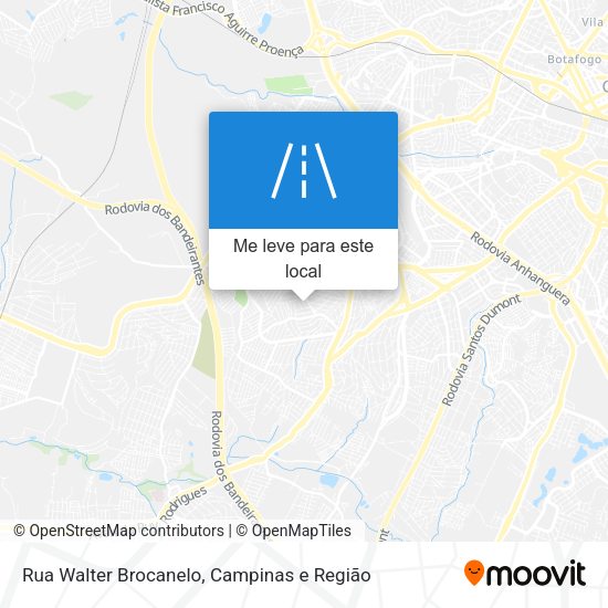 Rua Walter Brocanelo mapa