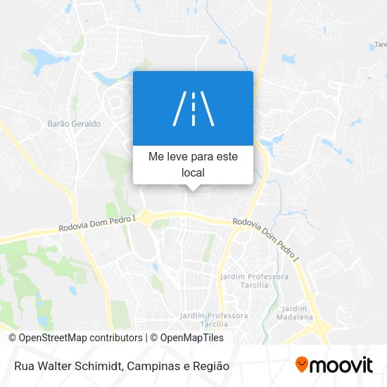 Rua Walter Schimidt mapa