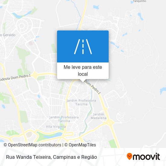 Rua Wanda Teixeira mapa