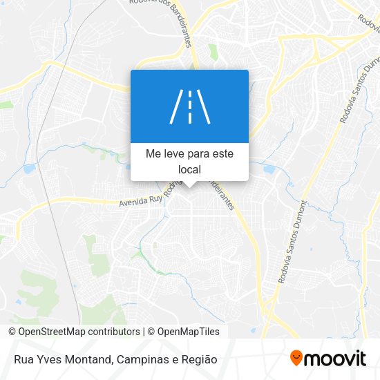Rua Yves Montand mapa