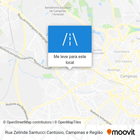 Rua Zelinda Santucci Cantúsio mapa