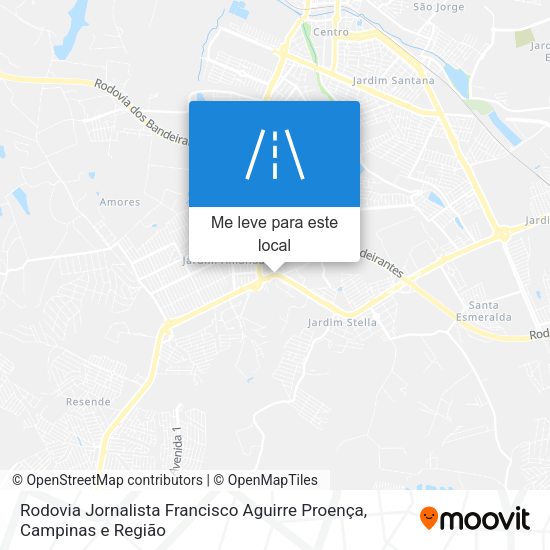 Como chegar em Rodovia Jornalista Francisco Aguirre Proença, Hortolândia de Ônibus?