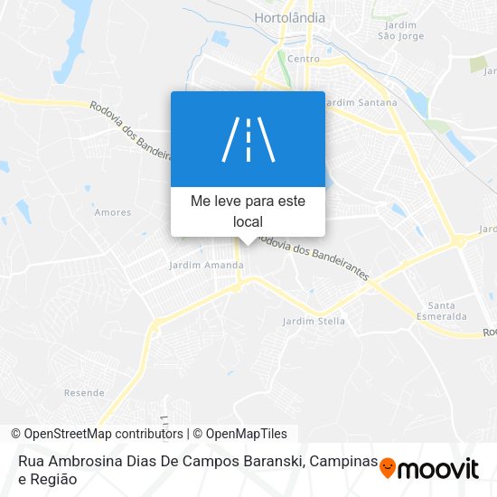 Rua Ambrosina Dias De Campos Baranski mapa