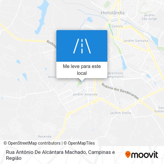 Rua Antônio De Alcântara Machado mapa