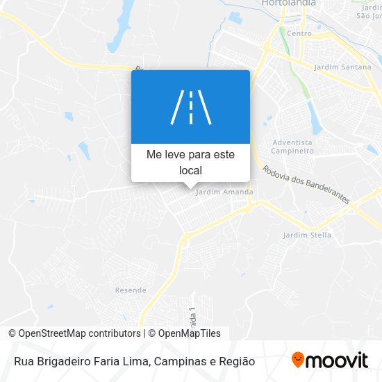 Rua Brigadeiro Faria Lima mapa