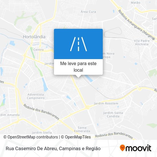 Rua Casemiro De Abreu mapa