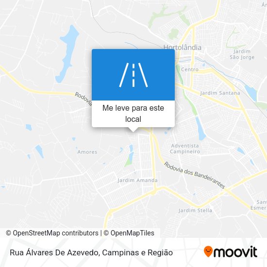 Rua Álvares De Azevedo mapa