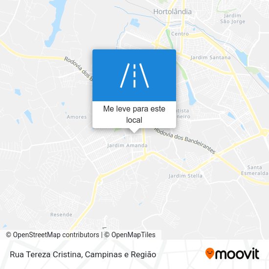 Rua Tereza Cristina mapa