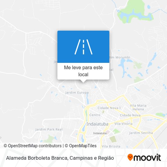 Alameda Borboleta Branca mapa