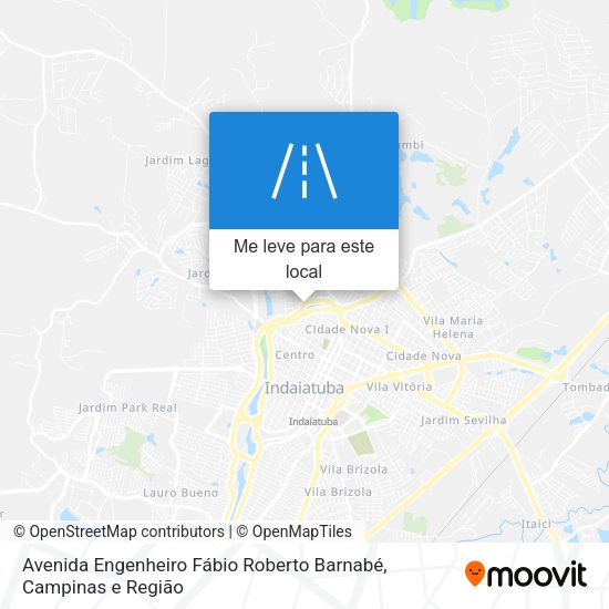 Avenida Engenheiro Fábio Roberto Barnabé mapa