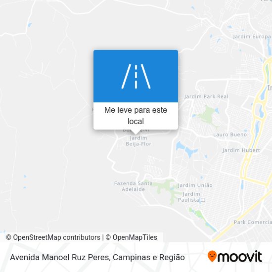 Avenida Manoel Ruz Peres mapa