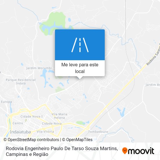 Rodovia Engenheiro Paulo De Tarso Souza Martins mapa