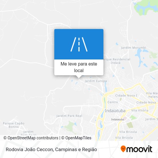 Rodovia João Ceccon mapa
