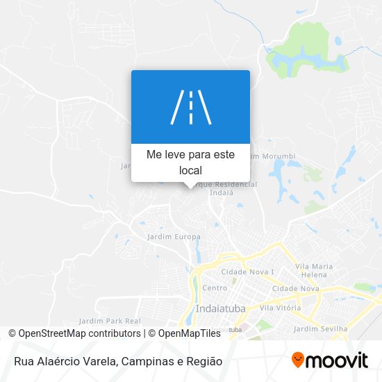 Rua Alaércio Varela mapa