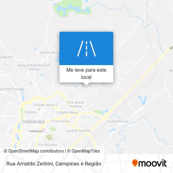 Rua Arnaldo Zerbini mapa