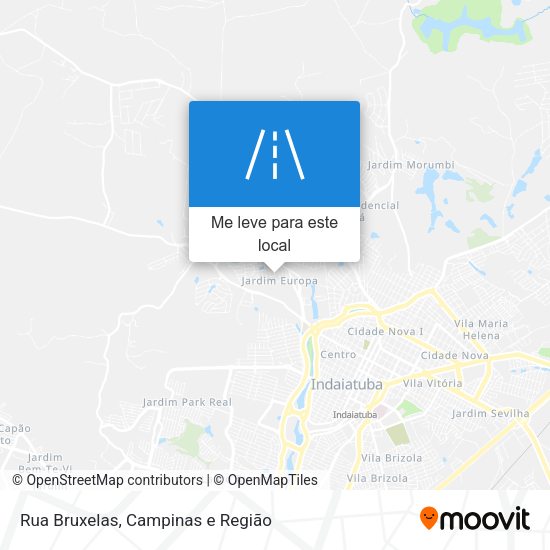 Rua Bruxelas mapa