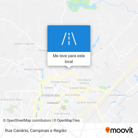 Rua Canário mapa