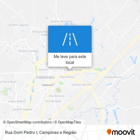 Rua Dom Pedro I mapa