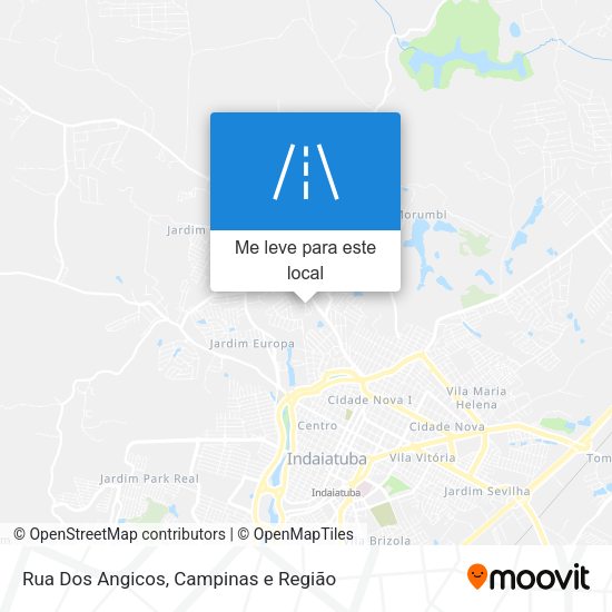 Rua Dos Angicos mapa