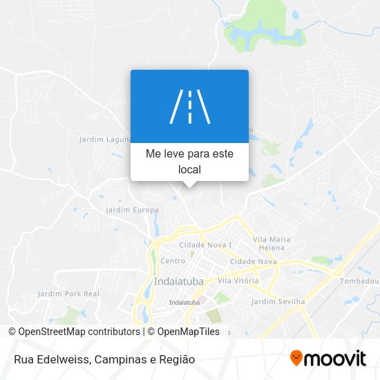 Rua Edelweiss mapa