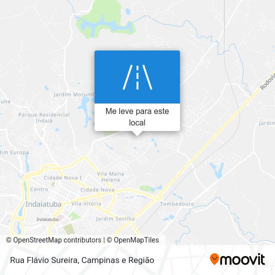 Rua Flávio Sureira mapa