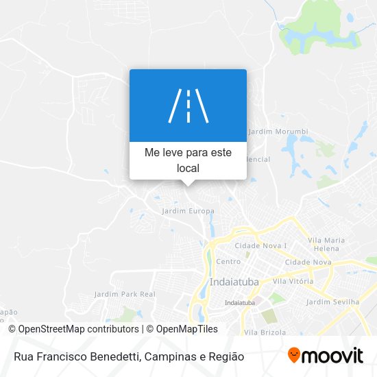 Rua Francisco Benedetti mapa