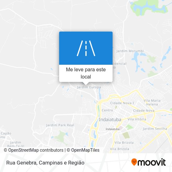 Rua Genebra mapa
