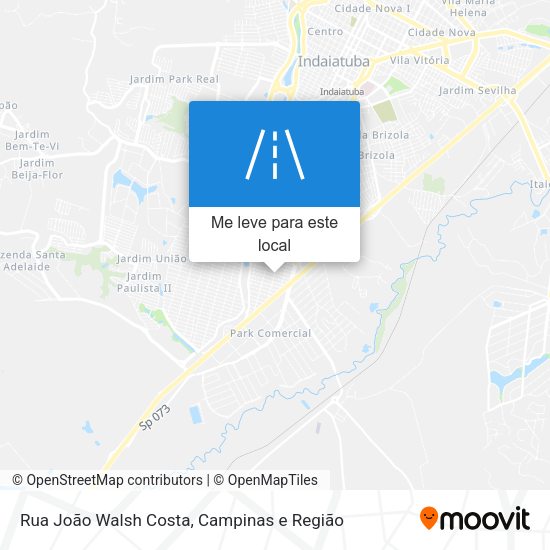 Rua João Walsh Costa mapa